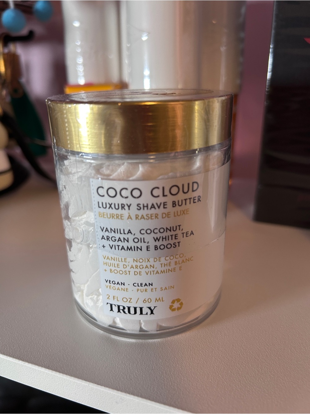 TRULY Coco Cloud Luxury Shave Butter — White & Gold